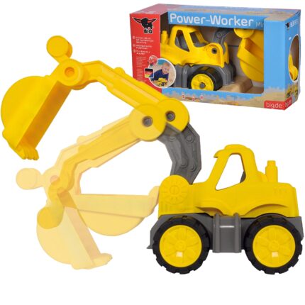 Darbinis mini ekskavatorius | Minkštais ratais ir ergonomiškas | BIG 55802