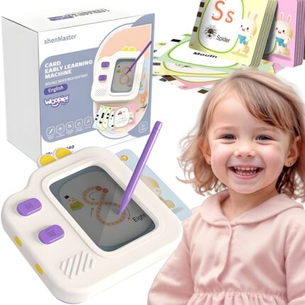 Grafinis planšetinis kompiuteris anglų kalbos mokymuisi | 2in1 su 120 kortelių | WOOPIE 58359