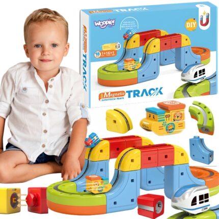 Magnetinė trasa | 18 elementų rinkinis | WOOPIE 58465
