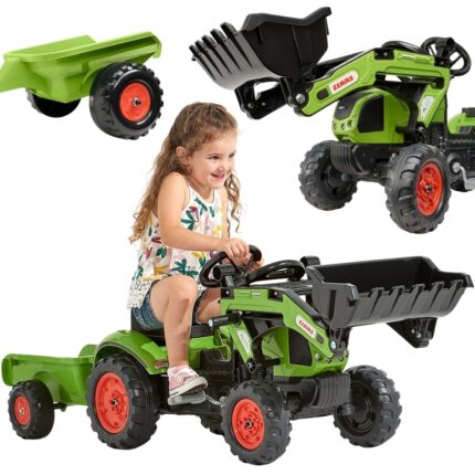 Mynimas traktorius su krautuvu ir priekaba | Claas Arion 410 licencija | FALK 2040ML