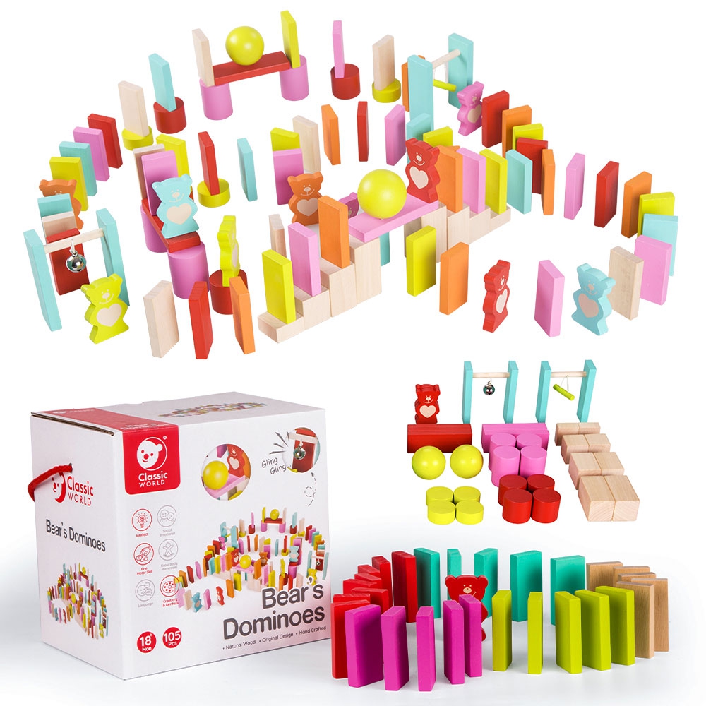 classic-world-drewniane-domino-dla-dzieci-misie-105-el
