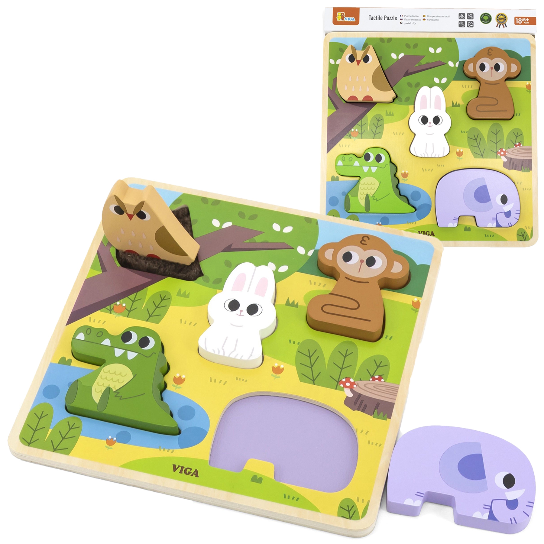 viga-drewniana-ukladanka-puzzle-zwierzatka-las-do-dopasowania