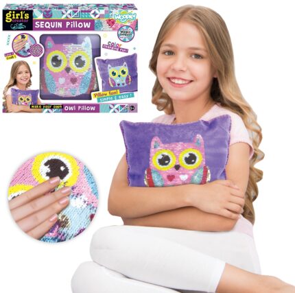 WOOPIE ART&FUN kūrybinis rinkinys Pelėda dekoratyvinė pagalvė