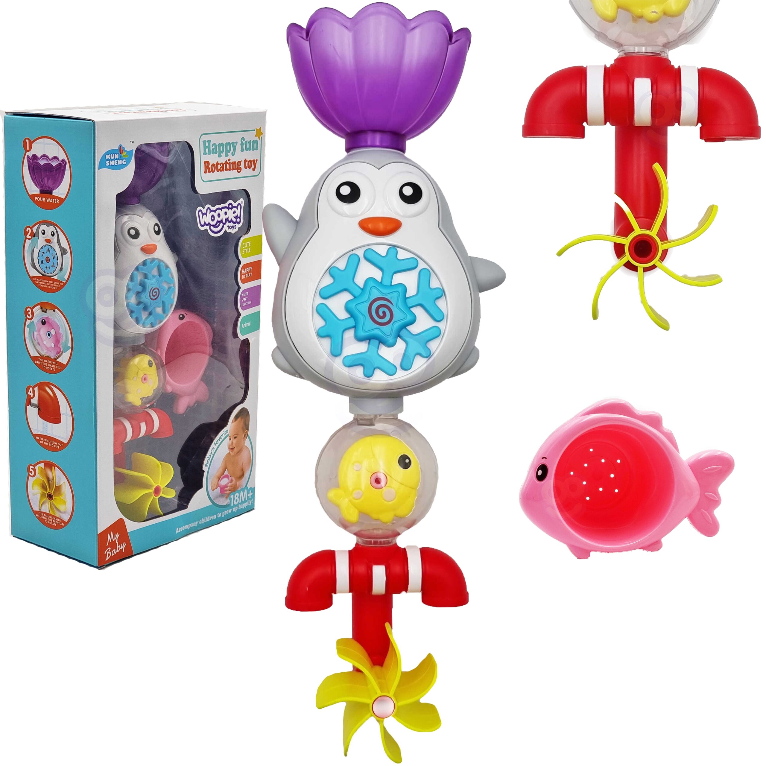 woopie-baby-pingwin-zabawka-wodna-do-kapieli-rybka-kolowrotek-kubeczek-przelewowy