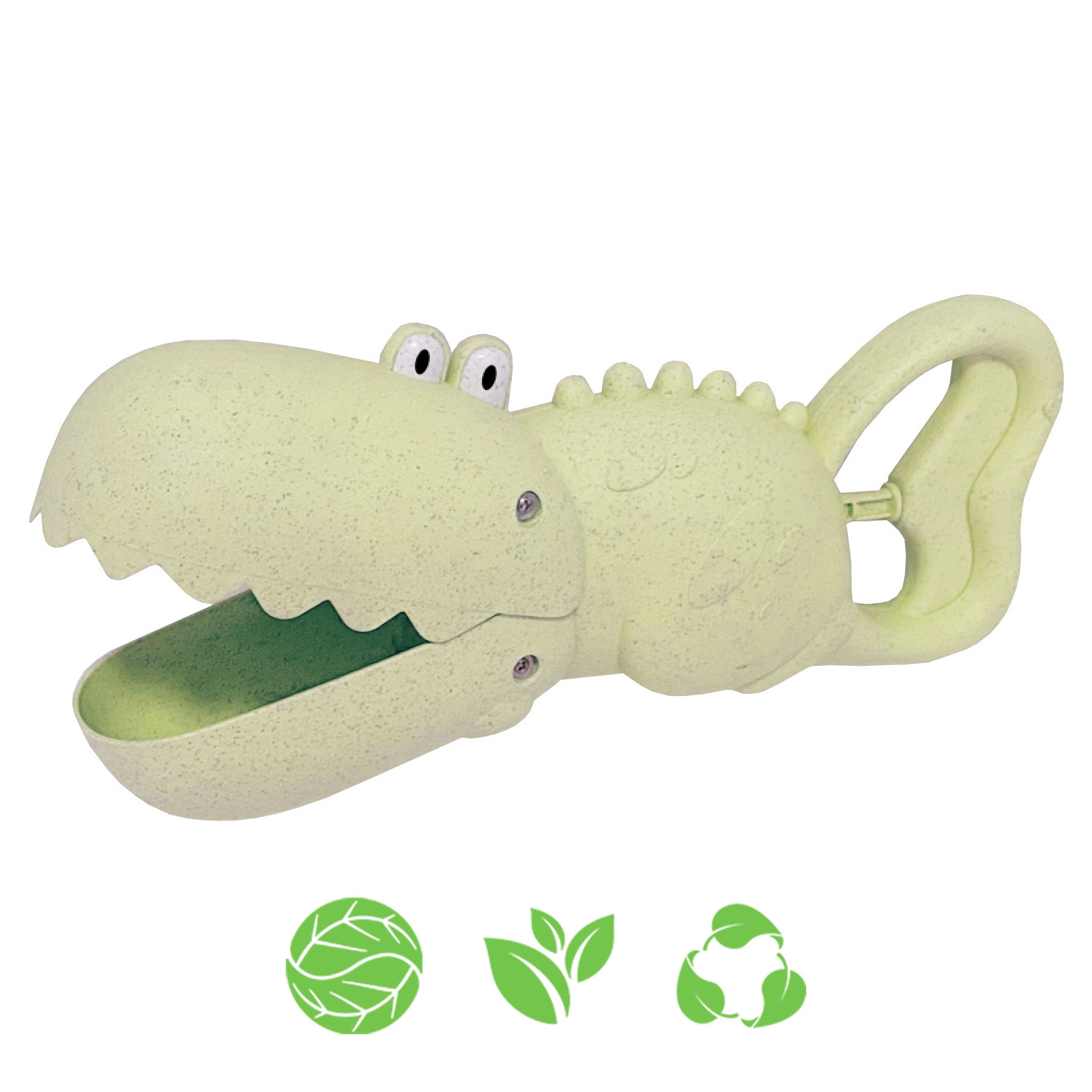 woopie-green-krokodyl-lopatka-zbierak-do-piasku-i-wody-zielona-biodegradowalny-organiczny-material