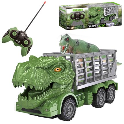 WOOPIE nuotolinio valdymo automobilis RC Dinosaur Green + figūrėlė