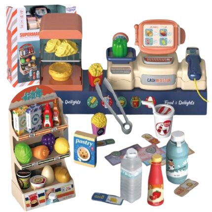 Kasos aparatas vaikams | Supermarket | 42 vnt.| WOOPIE 49010