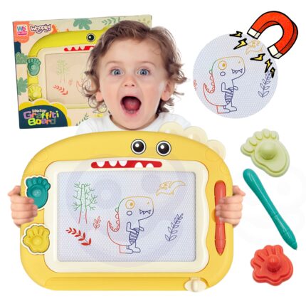 Spalvinga magnetinė lenta su 2 dinozaurų antspaudais | WOOPIE 48181