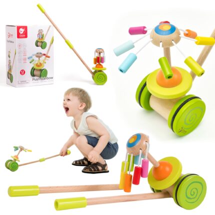 Medinis stumiamas žaislas | Push Rainbow | Classic World CW3305