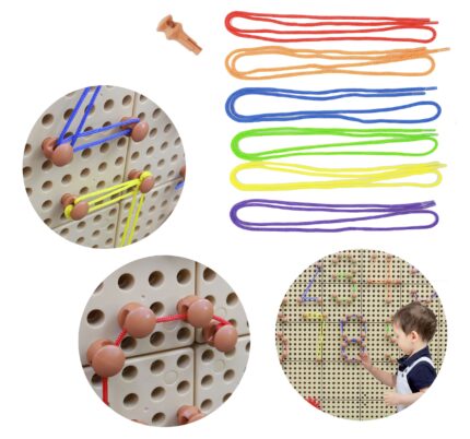 Kaiščių ir spalvingų raištelių rinkinys | STEM Lentai | MASTERKIDZ ME14467