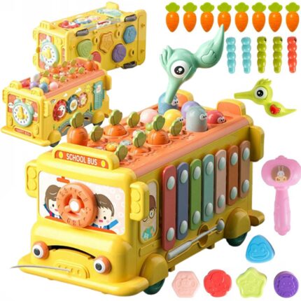 Interaktyvus mokomasis autobusas | Montessori | BABY 6in1 | WOOPIE 49713