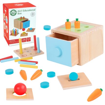 Medinis edukacinis stalčius | Rūšiuoklis | Montessori | Woopie 49638