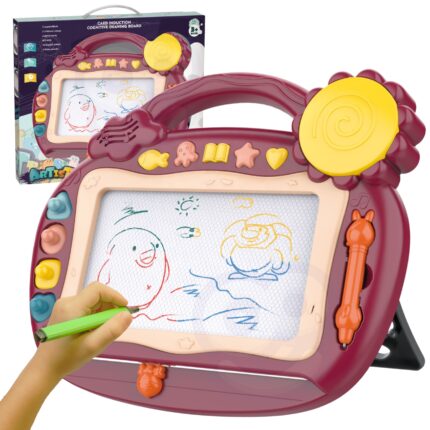 Žaislinė nutrinama magnetinė piešimo lenta vaikams | Su 4 antspaudais ir garsais | Woopie 41755