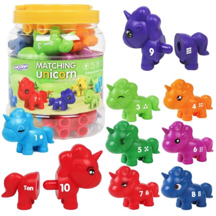 Figūrėlių edukacinis rinkinys | Montessori | Surūšiuokite skaičius | WOOPIE 51916