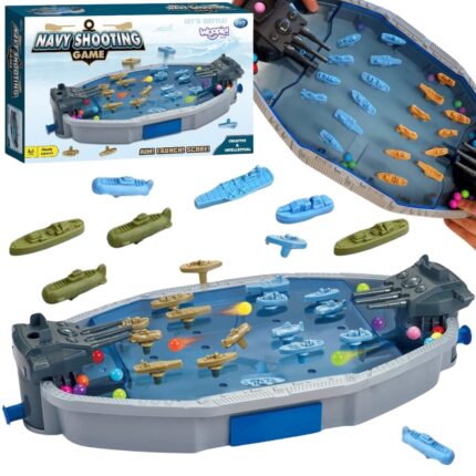 Jūrų mūšio žaidimas | 3D laivai su kamuoliukų šaudykle | WOOPIE 52555