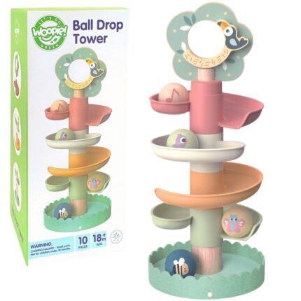 Rutuliukų trasa | Medinė Edukacinė Sensorinė GREEN | WOOPIE 52722