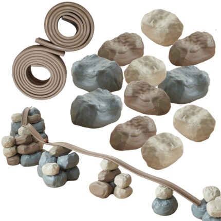 Lanksti kamuoliukų trasa | konstrukcinės kaladėlės 42 vnt. | Masterkidz MK0004