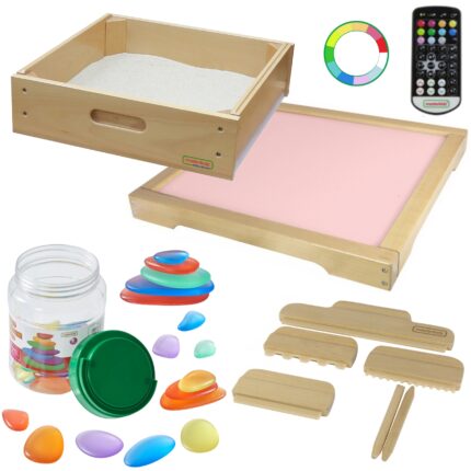 Sensorinis LED šviesos skydelis | Keičiantis spalvas, su pulteliu | Masterkidz MK0018