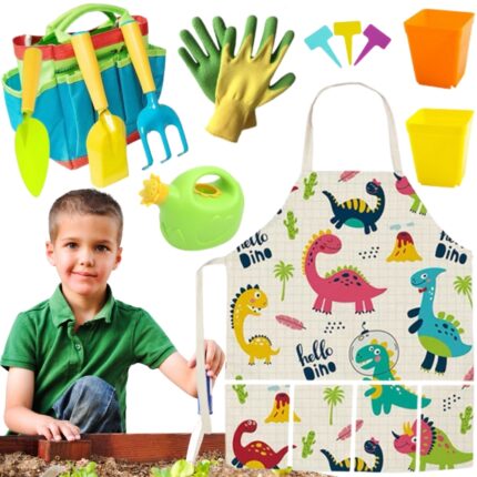 Sodininko rinkinys | 15 dalių su dinozaurais | WOOPIE 54450