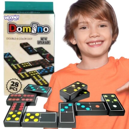Stalo žaidimas Domino | Spalvotas loginis žaidimas | WOOPIE 56652