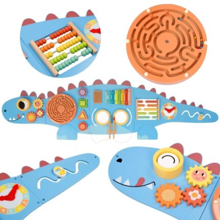 Sieninė lavinamoji lenta | Medinis dinozauras Montessori FSC | WOOPIE 58212