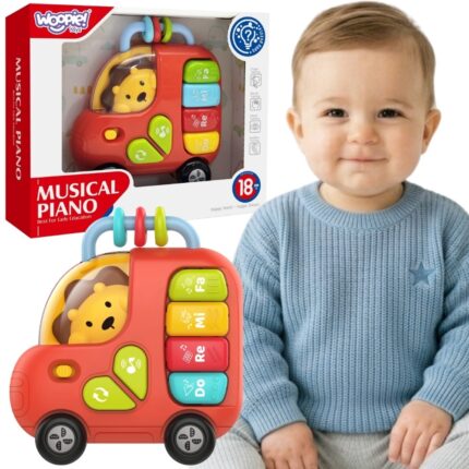 Interaktyvus pianinas-autobusas | Su šviesos ir garso efektais | WOOPIE BABY 59400