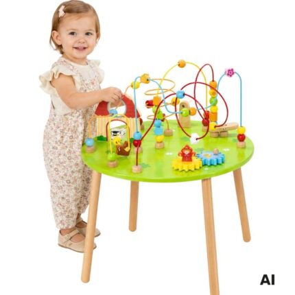 Medinis lavinamasis staliukas | Sensorinis XXL Montessori | VIGA TOYS 44884